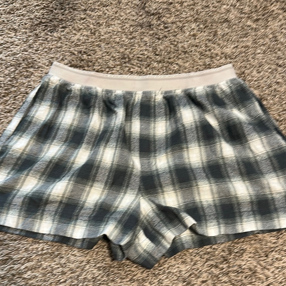 Arizona Jean Company green and White Plaid Sleepwear x